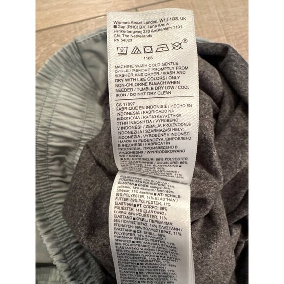 Athleta Womens Jogger Pants Size 6 Light Green Animal Print Stretch Waistband - Picture 8 of 9